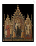 Triptych with the Virgin and Child, and Saints Mary Magdalene and Ansanus by Andrea di Cione Orcagna