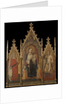 Triptych with the Virgin and Child, and Saints Mary Magdalene and Ansanus by Andrea di Cione Orcagna