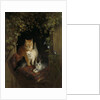 Cat with Kittens by Henriëtte Ronner