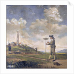 Portrait of a Surveyor, Andries van der Wal by Anonymous
