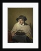 Old Woman Reading by Cornelis Kruseman