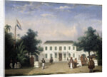 House on the Rijswijk, Batavia, Jalan Veteran Jakarta Indonesia by Ernest Alfred Hardouin