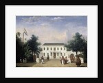 House on the Rijswijk, Batavia, Jalan Veteran Jakarta Indonesia by Ernest Alfred Hardouin