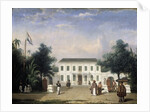House on the Rijswijk, Batavia, Jalan Veteran Jakarta Indonesia by Ernest Alfred Hardouin