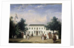 House on the Rijswijk, Batavia, Jalan Veteran Jakarta Indonesia by Ernest Alfred Hardouin