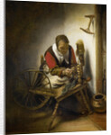 The Spinner, a Niddy-noddy Hanging on the Wall by Nicolaes Maes