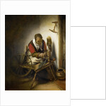 The Spinner, a Niddy-noddy Hanging on the Wall by Nicolaes Maes