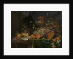 Still Life with Fruit and Oysters by Abraham Mignon