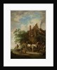 Country inn with horse and wagon by Isaac van Ostade