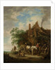 Country inn with horse and wagon by Isaac van Ostade