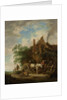 Country inn with horse and wagon by Isaac van Ostade
