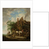 Country inn with horse and wagon by Isaac van Ostade