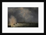 Explosion at Antwerp of Dutch Gunboat No. 2, Commanded by Jan van Speyk, 5 February 1831, Belgium by Martinus Schouman