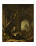 A Hermit in a Ruin by Jan Adriaensz. van Staveren