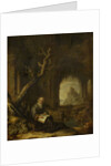 A Hermit in a Ruin by Jan Adriaensz. van Staveren