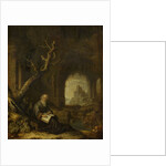 A Hermit in a Ruin by Jan Adriaensz. van Staveren