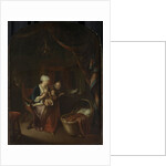 A mother giving her child the breast by Domenicus van Tol