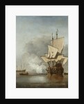 The Cannon Shot by Willem van de Velde II