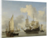 Ships at Anchor on the Coast by Willem van de Velde II