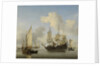 Ships at Anchor on the Coast by Willem van de Velde II