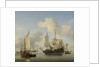 Ships at Anchor on the Coast by Willem van de Velde II