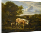 Hilly Landscape with Cows by Adriaen van de Velde