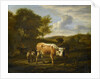 Hilly Landscape with Cows by Adriaen van de Velde