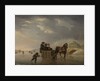 Winter Scene, Horse-Sleigh on the Ice by Andries Vermeulen