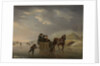 Winter Scene, Horse-Sleigh on the Ice by Andries Vermeulen