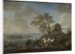 Watering Horses at a River by Philips Wouwerman