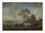 Watering Horses at a River by Philips Wouwerman