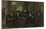 Group Portrait of the Inspectors of the Collegium Medicum in Amsterdam, The Netherlands by Adriaen Backer