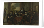 Group Portrait of the Inspectors of the Collegium Medicum in Amsterdam, The Netherlands by Adriaen Backer