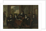 Group Portrait of the Inspectors of the Collegium Medicum in Amsterdam, The Netherlands by Adriaen Backer