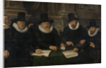 Four Regents and the ‘House Father’ of the Amsterdam Lepers’ Asylum by Werner van den Valckert