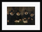 Four Regents and the ‘House Father’ of the Amsterdam Lepers’ Asylum by Werner van den Valckert