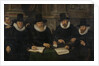 Four Regents and the ‘House Father’ of the Amsterdam Lepers’ Asylum by Werner van den Valckert