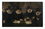 Four Regents and the ‘House Father’ of the Amsterdam Lepers’ Asylum by Werner van den Valckert