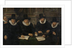 Four Regents and the ‘House Father’ of the Amsterdam Lepers’ Asylum by Werner van den Valckert