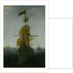 An Amsterdam East Indiaman Sailing Vessel by Abraham de Verwer