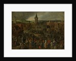 Market Day in a Flemish Town by Sebastiaan Vrancx