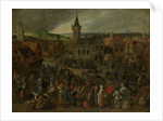 Market Day in a Flemish Town by Sebastiaan Vrancx