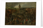 Market Day in a Flemish Town by Sebastiaan Vrancx