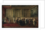 Reception of Cornelis Hop as Ambassador of the States General to the Court of Louis XV, 24 July 1719 by Louis-Michel Dumesnil