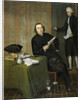 Portrait of the Haarlem Notary Wernerus Köhne with his Clerk Jan Bosch, The Netherlands by Wybrand Hendriks