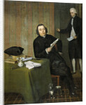 Portrait of the Haarlem Notary Wernerus Köhne with his Clerk Jan Bosch, The Netherlands by Wybrand Hendriks