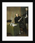 Portrait of the Haarlem Notary Wernerus Köhne with his Clerk Jan Bosch, The Netherlands by Wybrand Hendriks