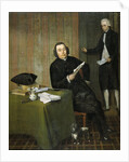 Portrait of the Haarlem Notary Wernerus Köhne with his Clerk Jan Bosch, The Netherlands by Wybrand Hendriks