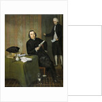 Portrait of the Haarlem Notary Wernerus Köhne with his Clerk Jan Bosch, The Netherlands by Wybrand Hendriks