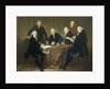 The Four Regents, the Secretary and the House Father of the Lepers' House of Amsterdam, 1773 by Jacobus Luberti Augustini